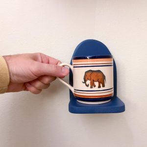 Tiny Floating Shelf: Small Decorative Mug or Phone Holder